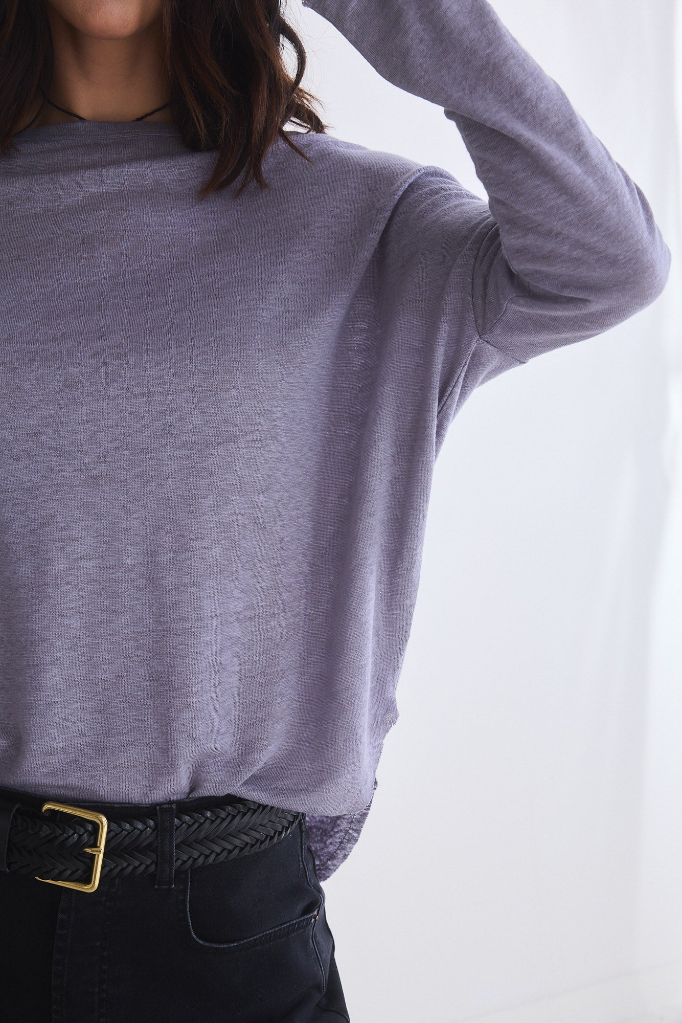 All Intents Slouchy Long Sleeve Top