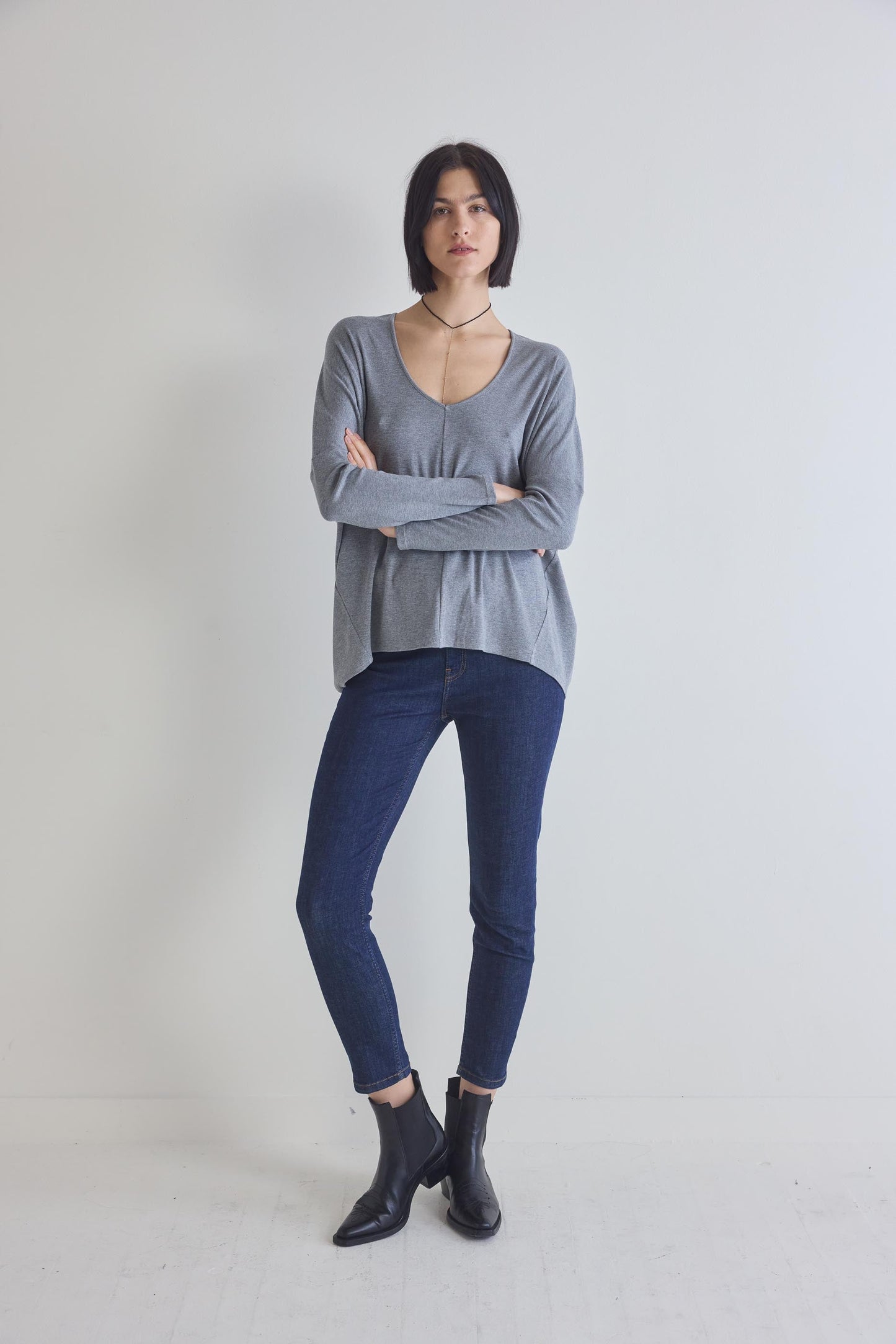The Ribbed Dolman Long Sleeve Top