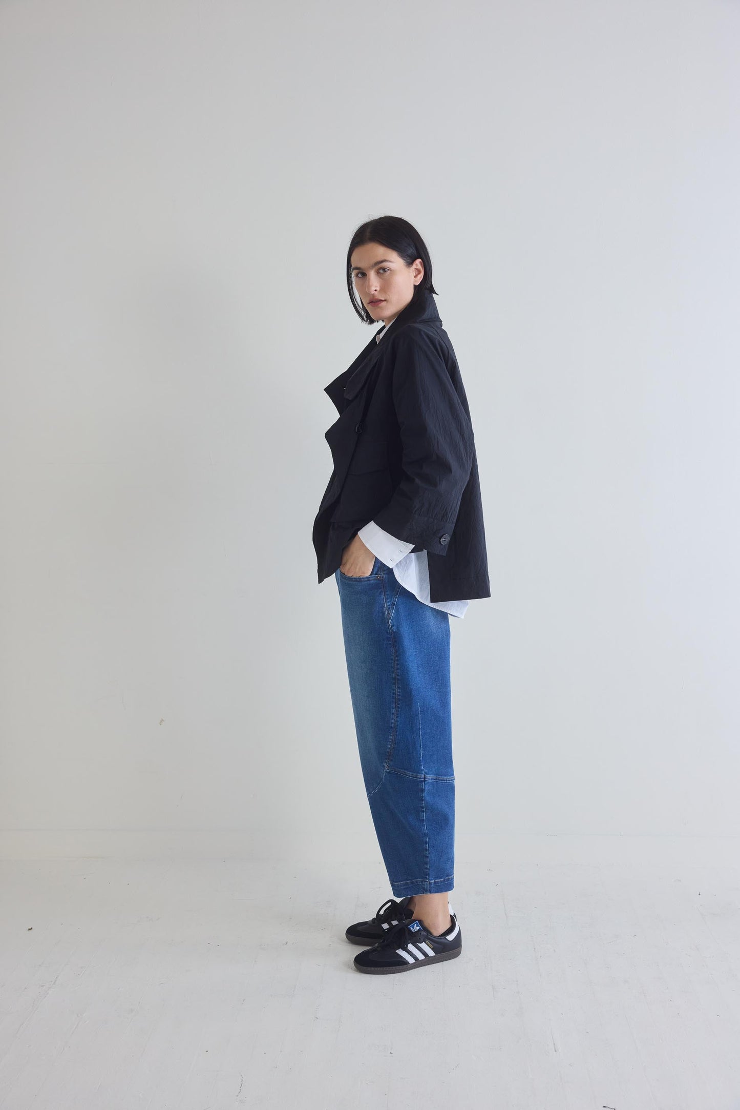 The Crinkle Mini Drama Jacket