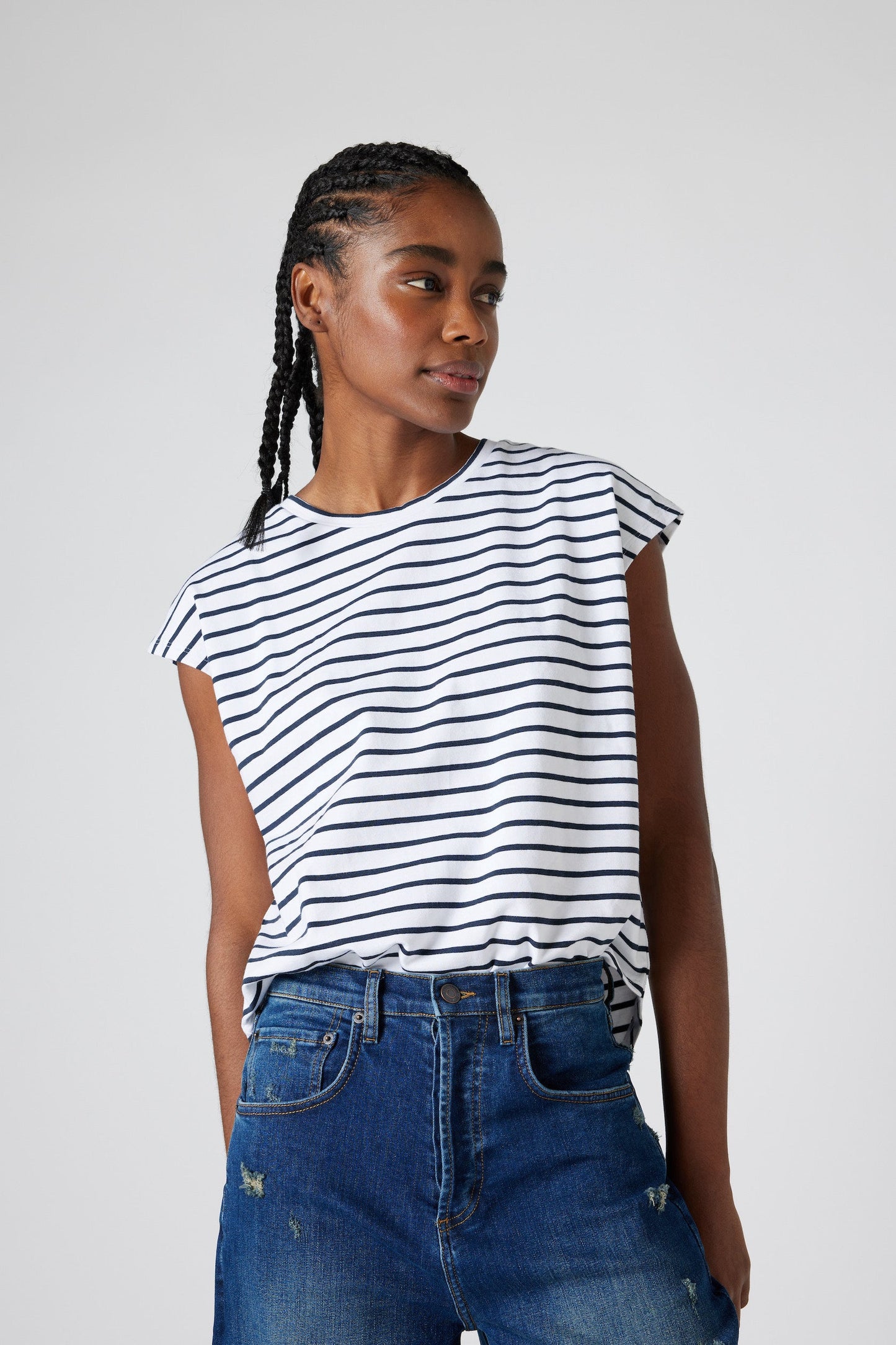 Striped Tuck-In Tee