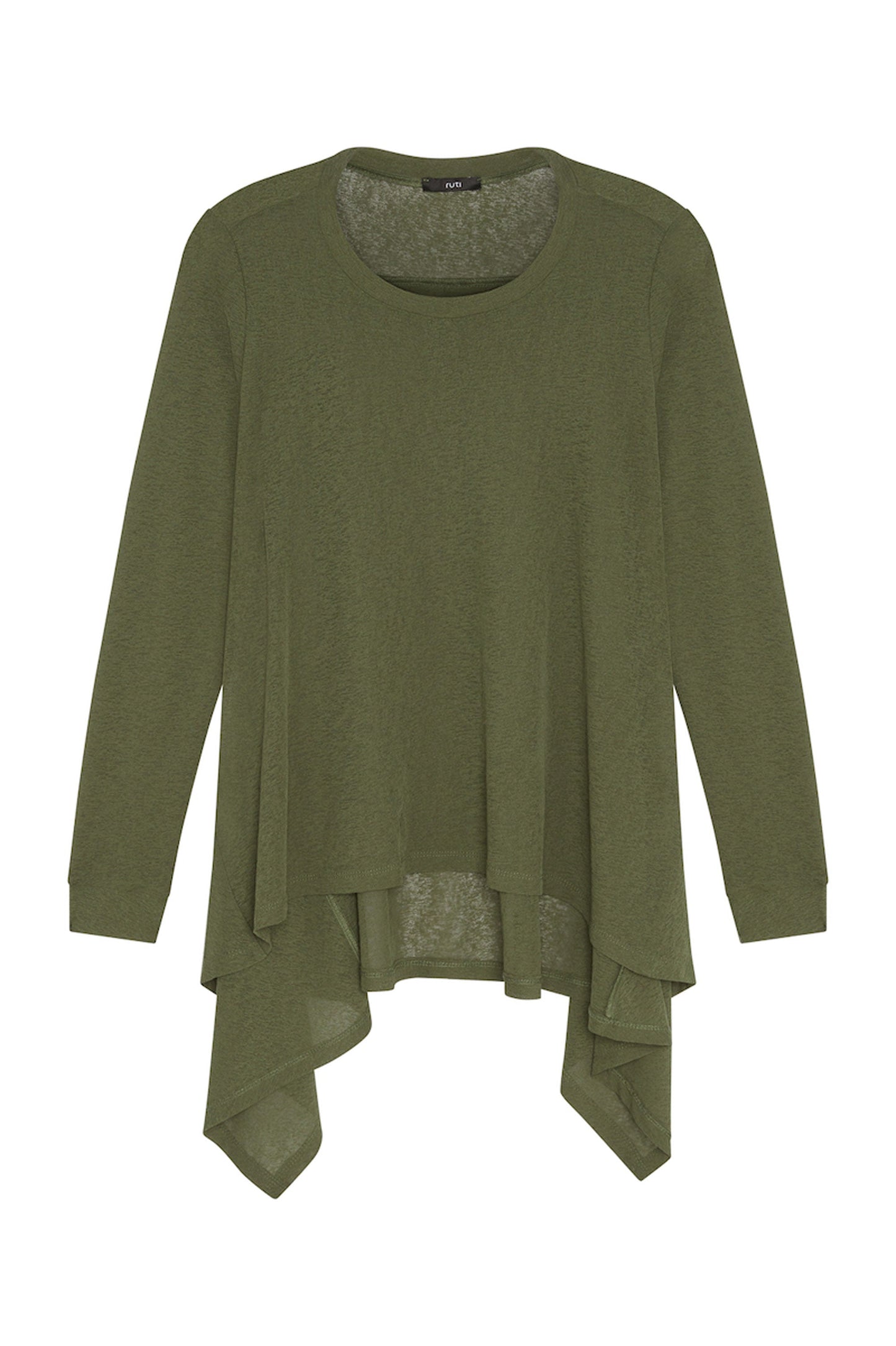 Sheer Knit High Low Top