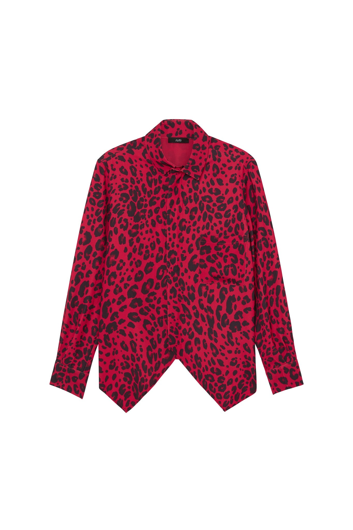 Panthera Handkerchief with a Zipper Blouse