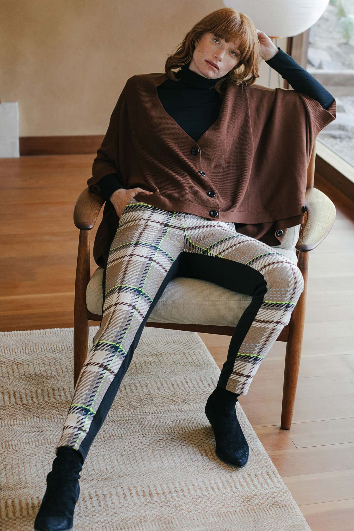 Touch of Neon Plaid Pants