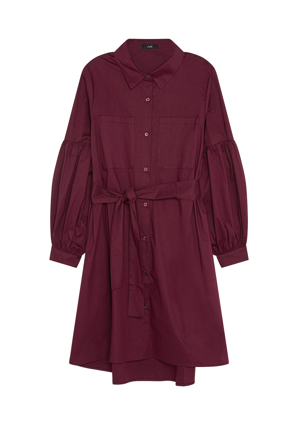 Puff Sleeve Shirt Dress