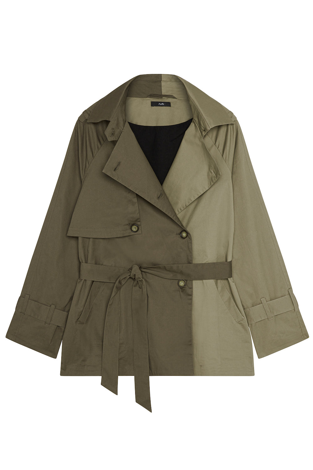Twill Combo Trench Coat