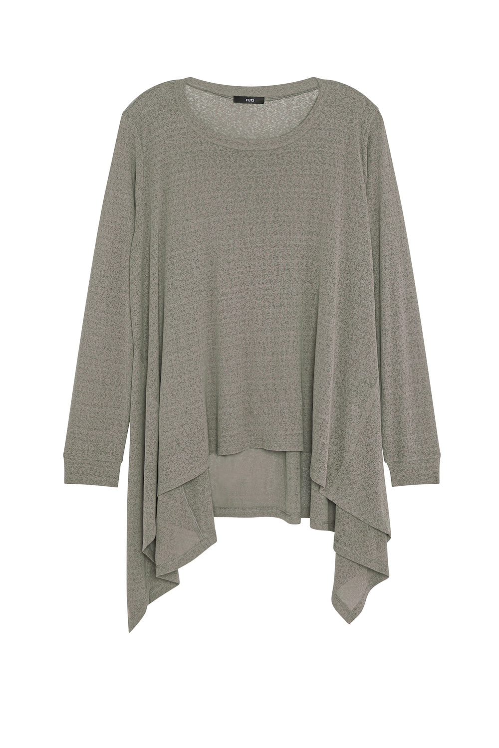 Sheer Knit High Low Top