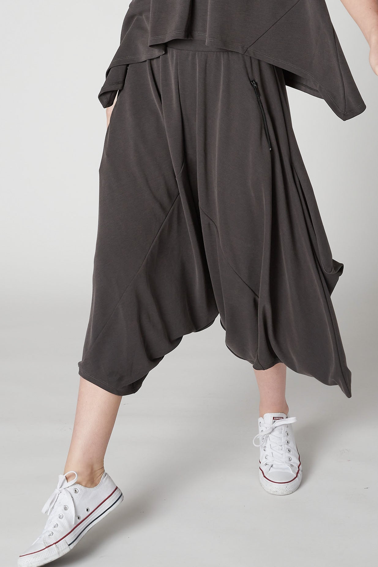 Washed Modal Almost Skirt Pants