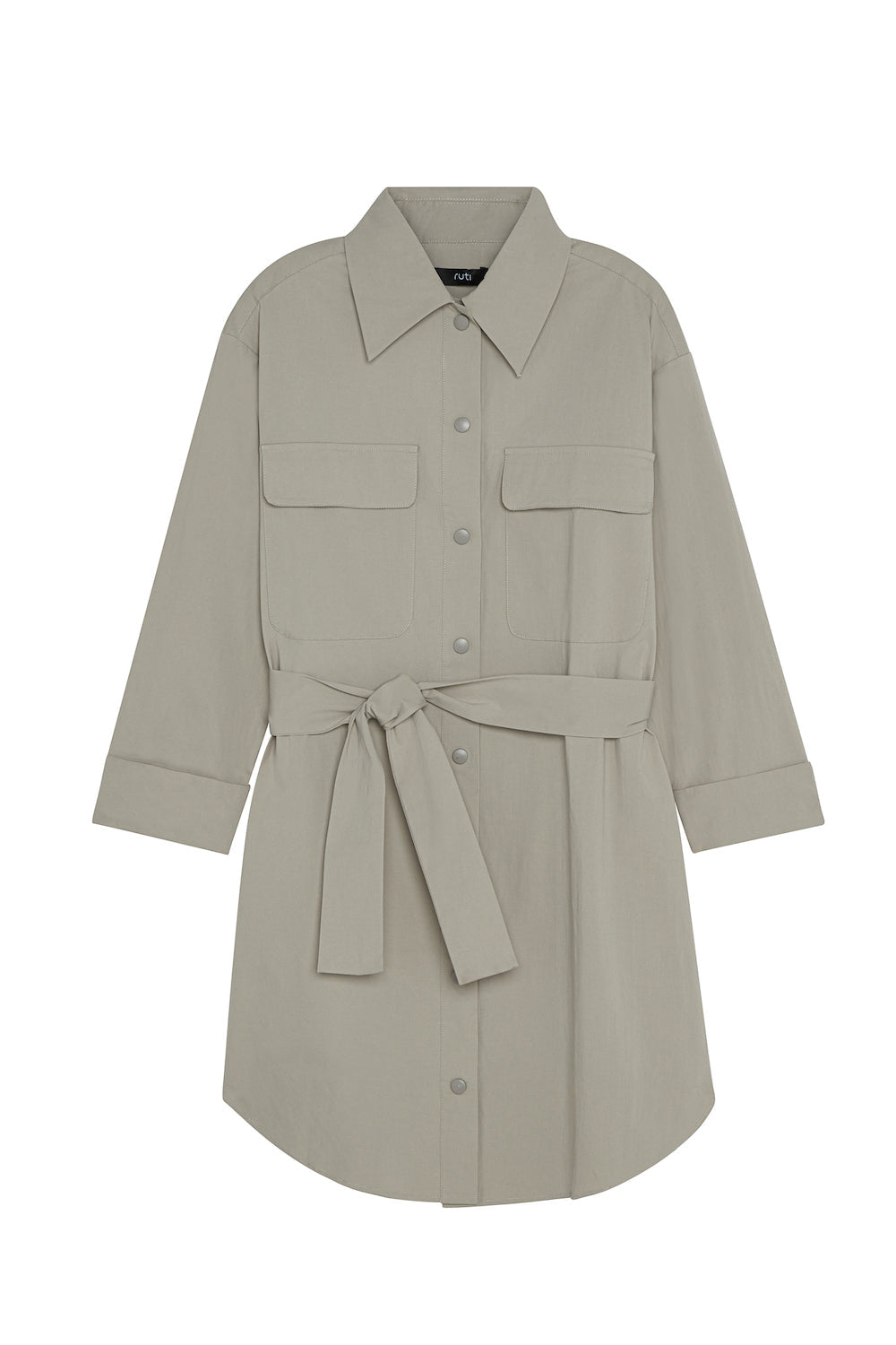 At Ease Poplin Shirt Dress