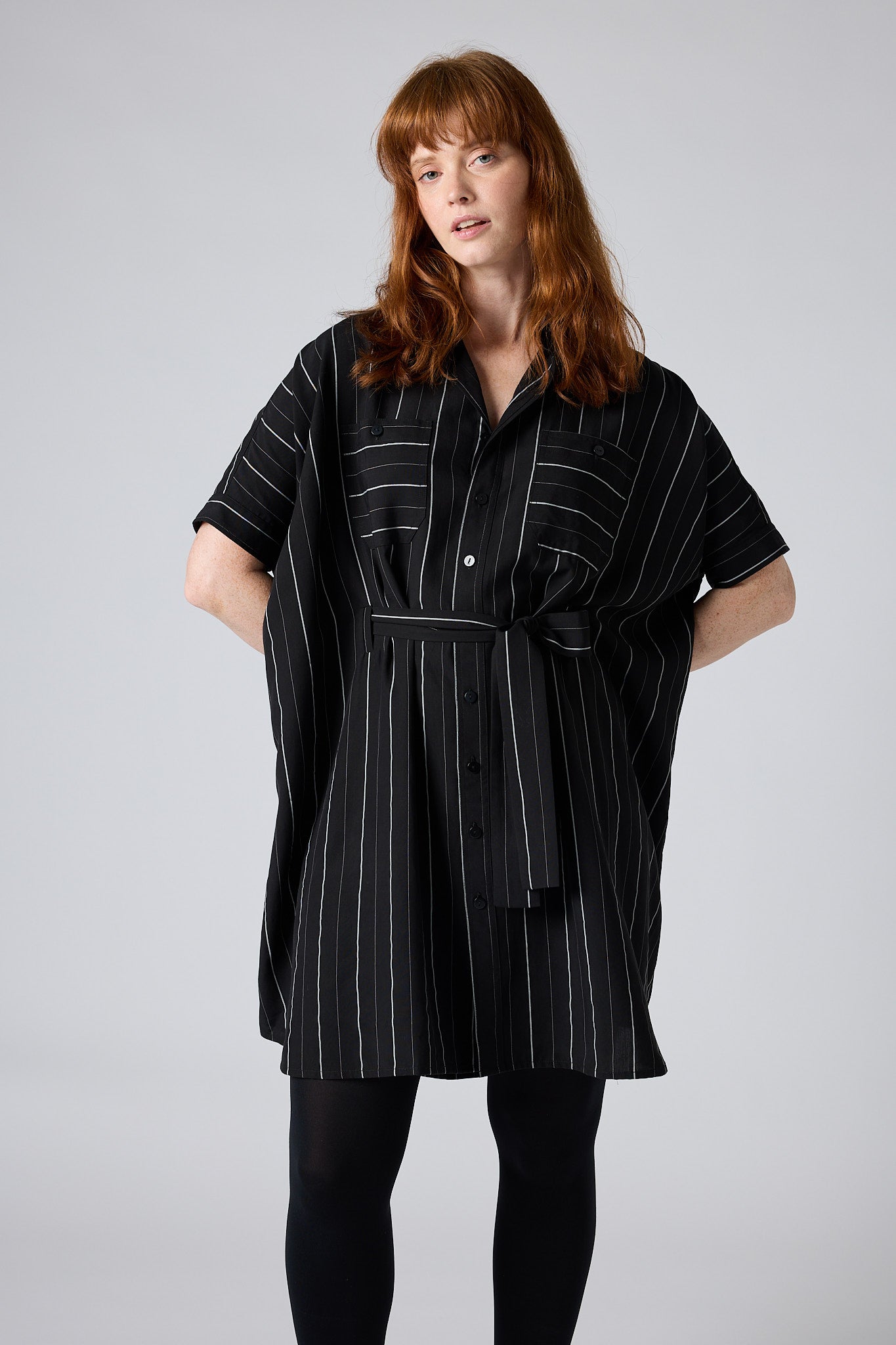 Stars Align Oversized Shirt Dress