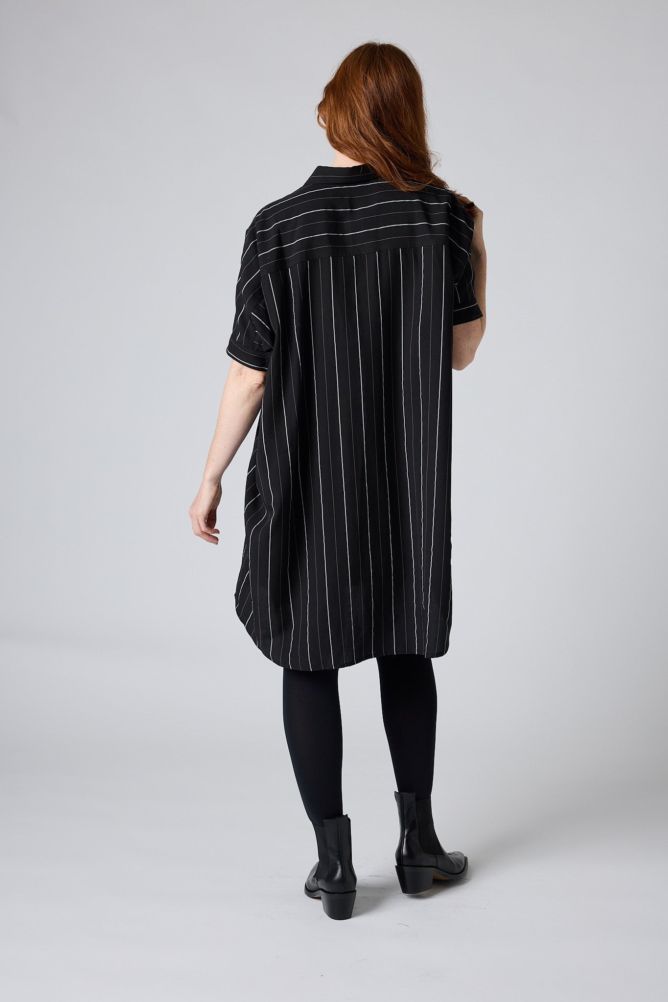 Stars Align Oversized Shirt Dress