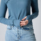 All You Need Ribbed V-Neck Top