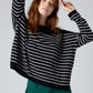 New Beginnings Striped Sweater