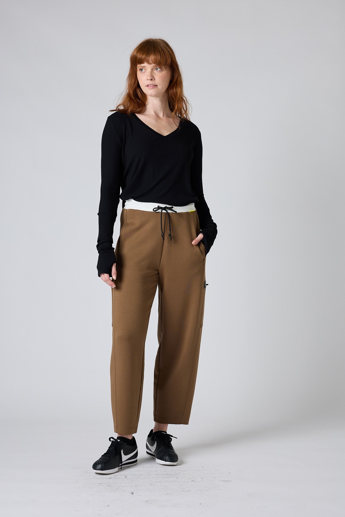 All You Need Ribbed V-Neck Top