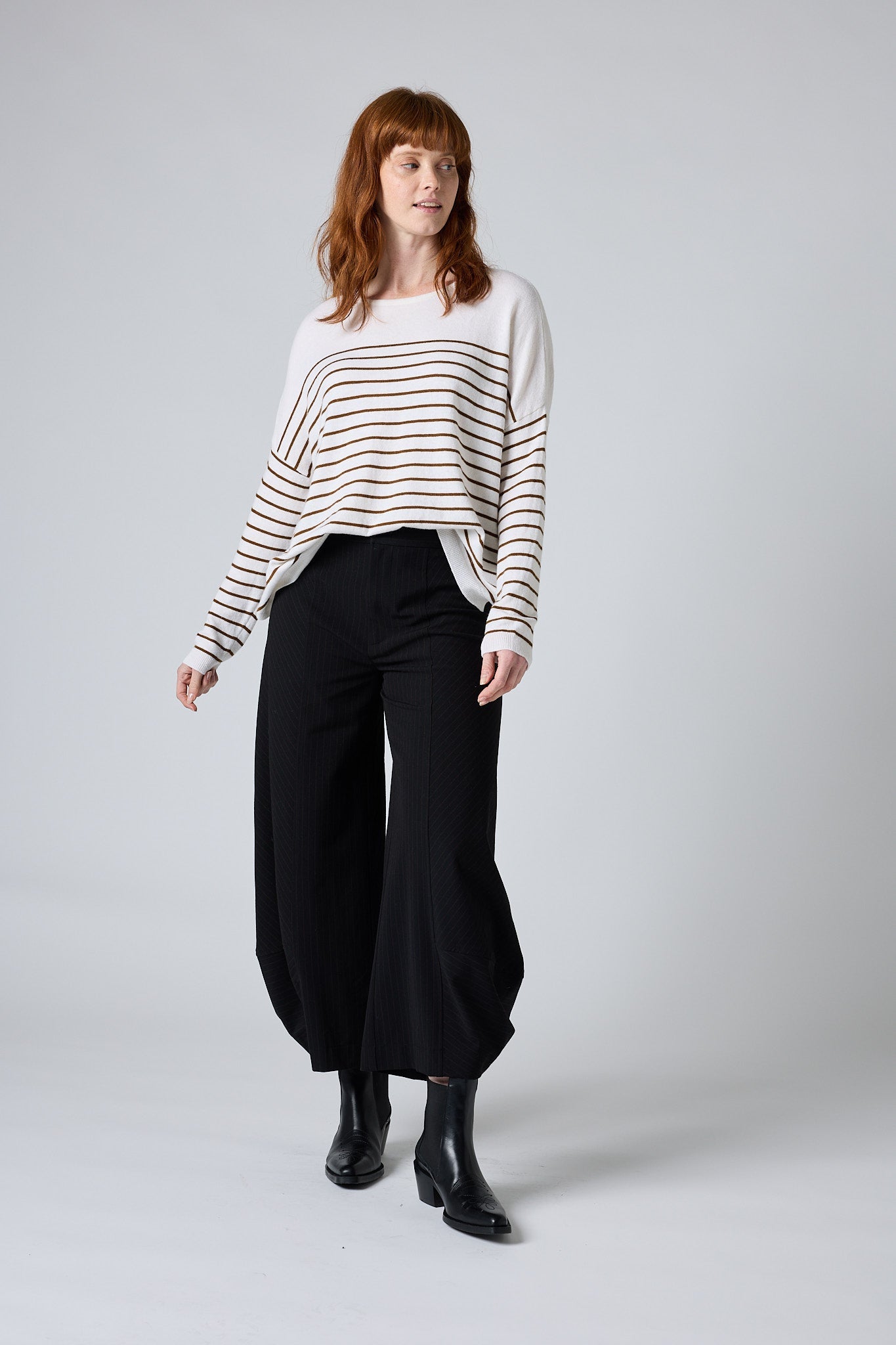 New Beginnings Striped Sweater
