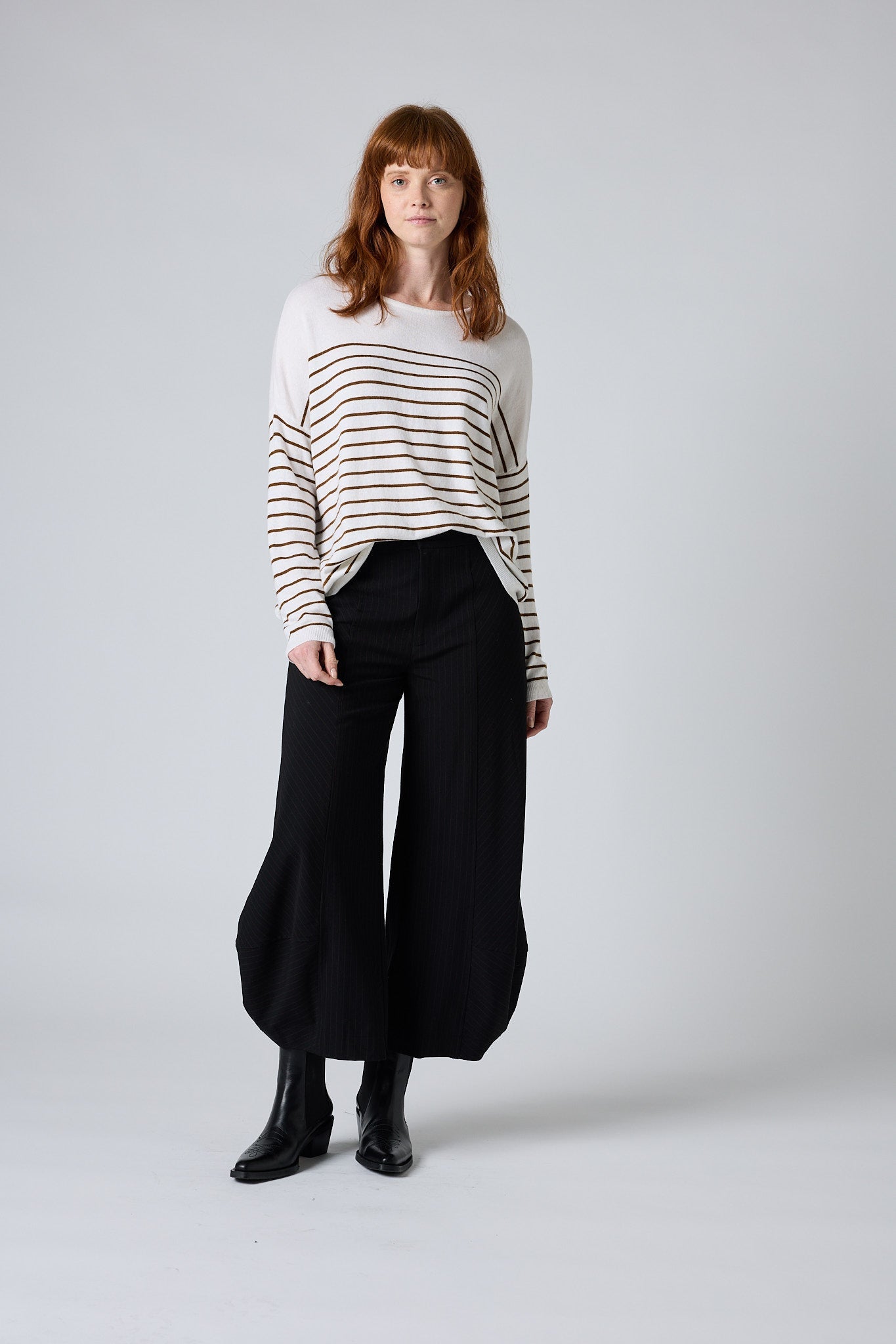 New Beginnings Striped Sweater
