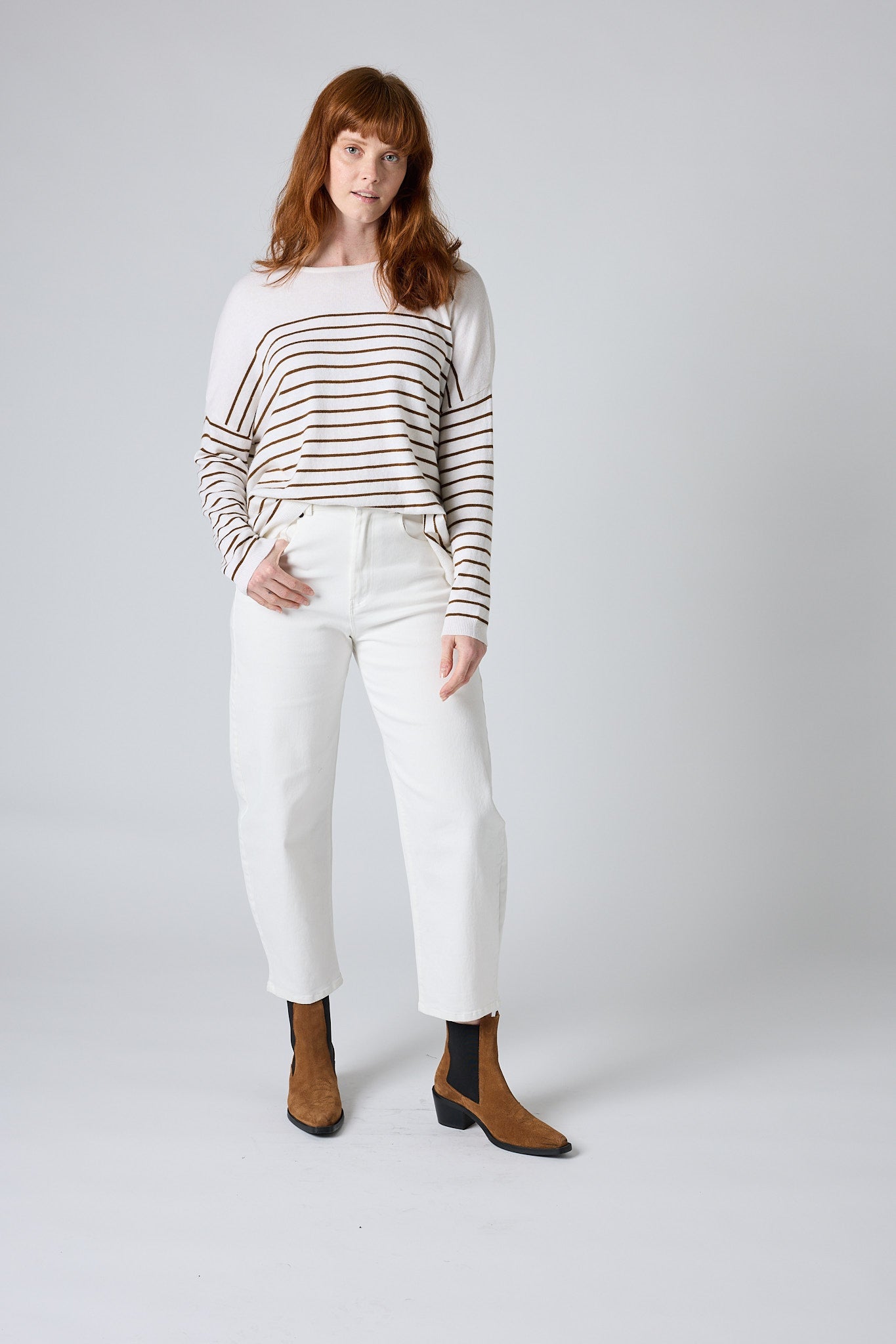 New Beginnings Striped Sweater