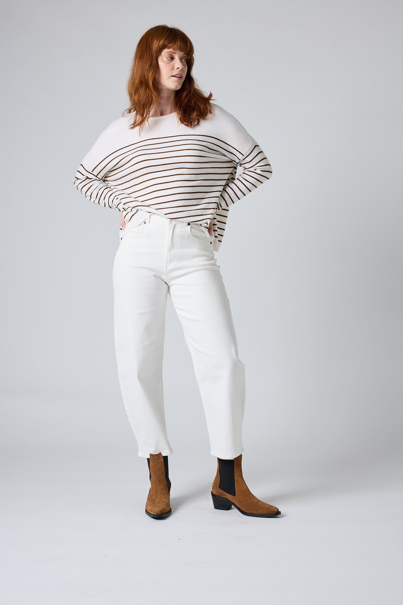 New Beginnings Striped Sweater