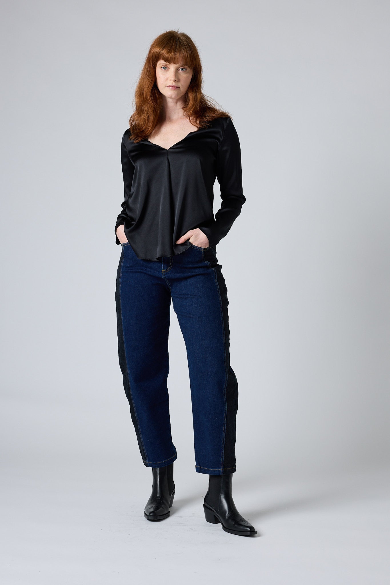 The Easygoing Long Silk Top