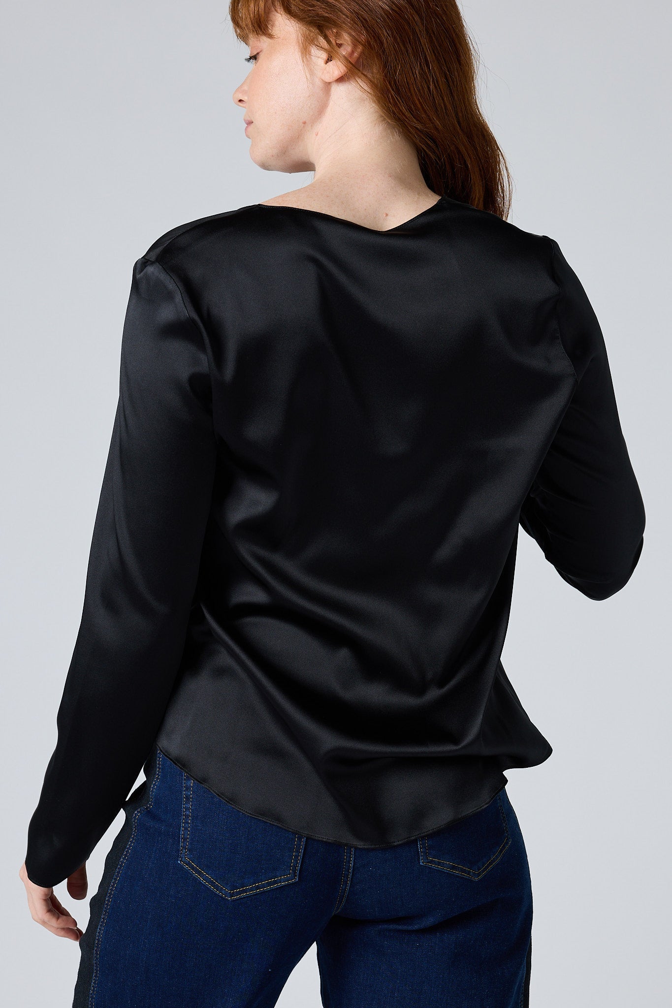 The Easygoing Long Silk Top