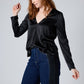 The Easygoing Long Silk Top