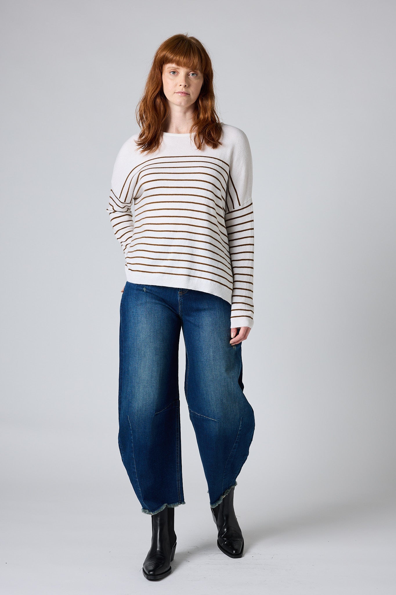 New Beginnings Striped Sweater