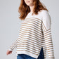 New Beginnings Striped Sweater