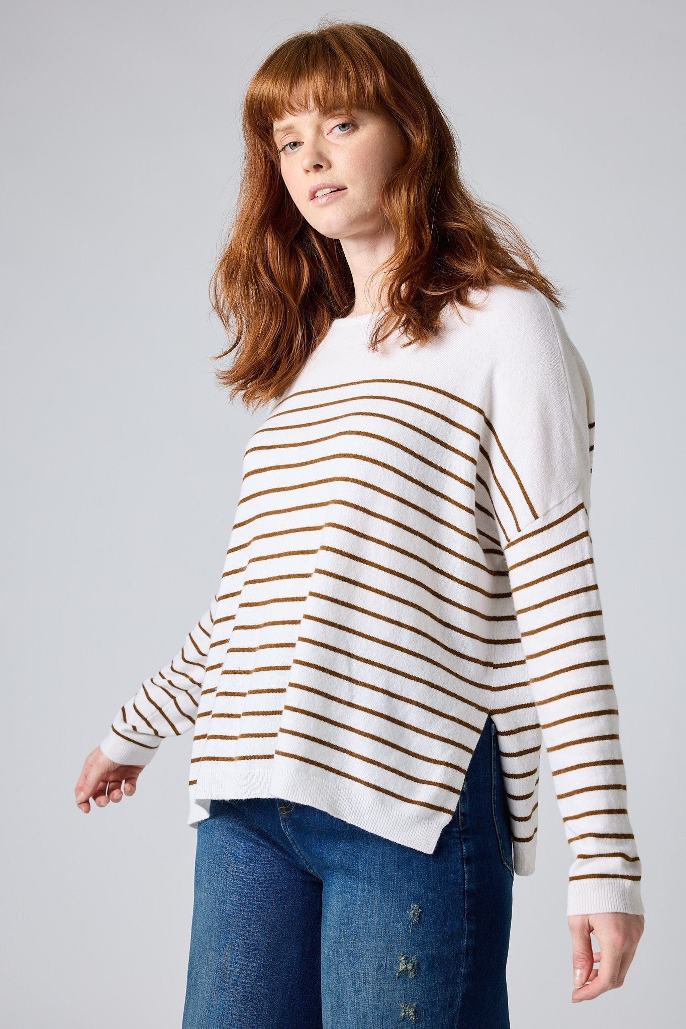 New Beginnings Striped Sweater