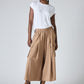 The Light Poplin Cargo Skirt Pants