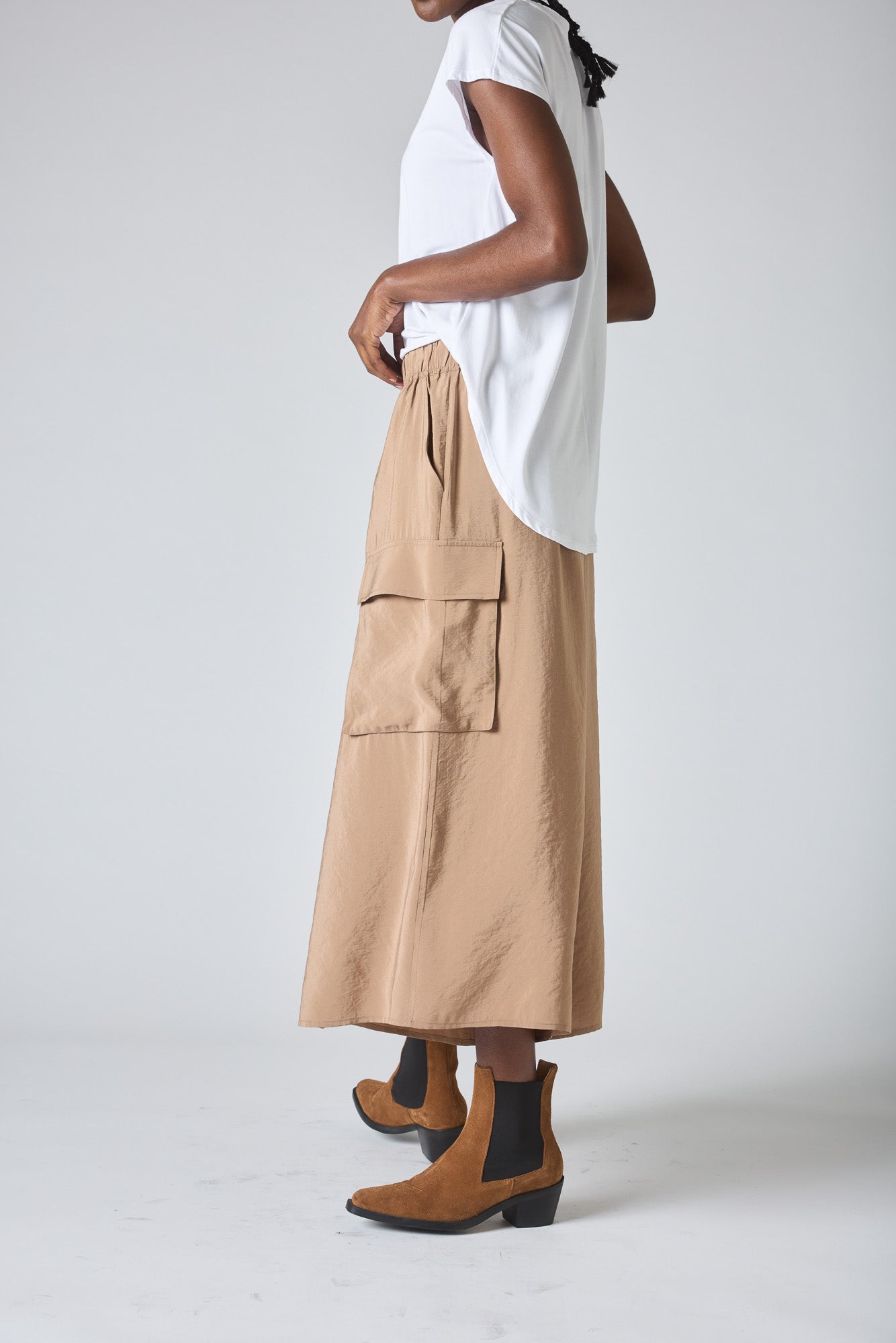 The Light Poplin Cargo Skirt Pants