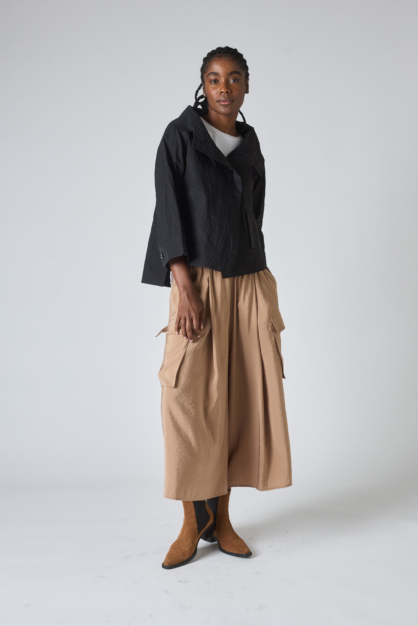 The Light Poplin Cargo Skirt Pants