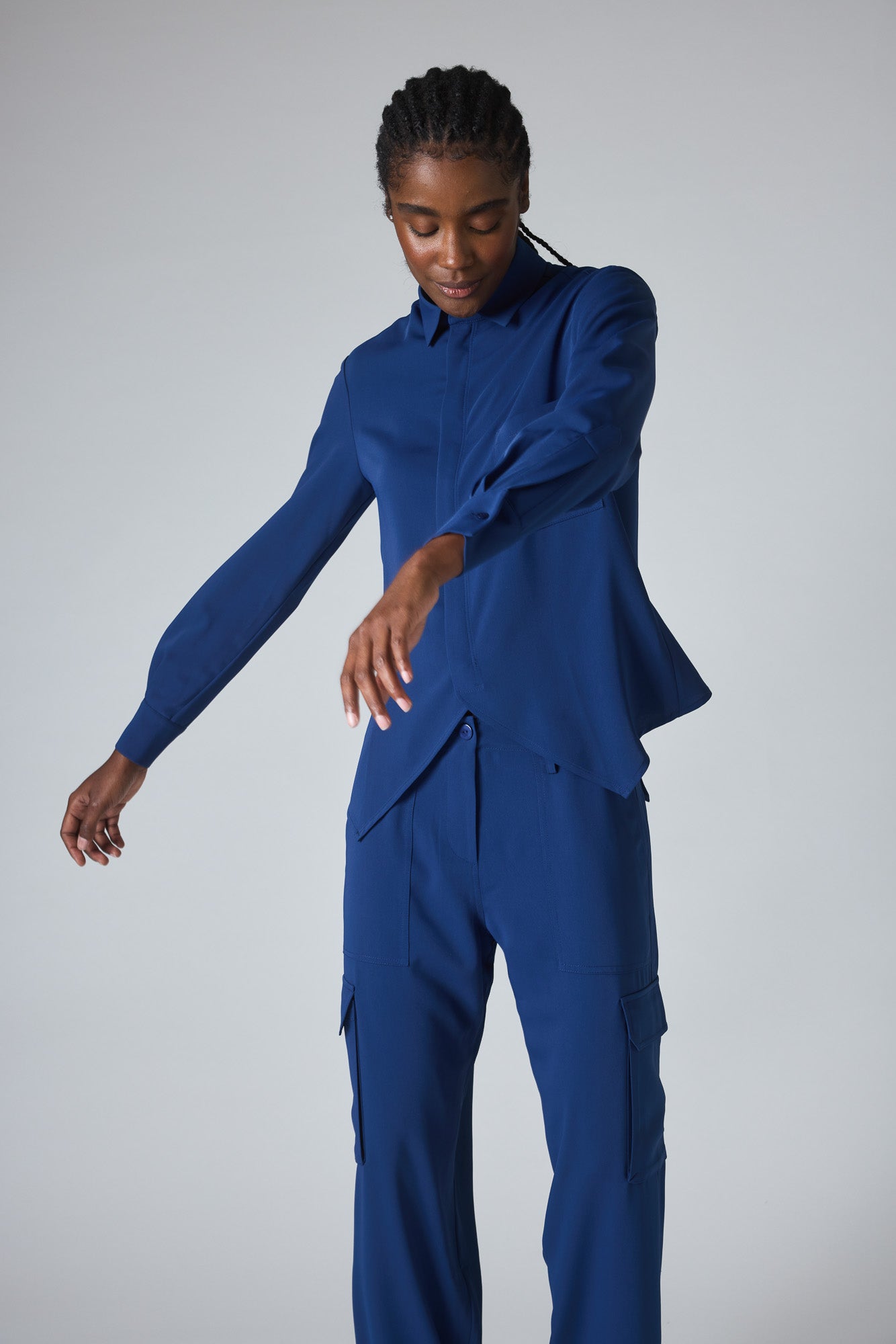 Handkerchief With a Zipper Blouse