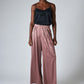 Silk Wide-Leg Trouser