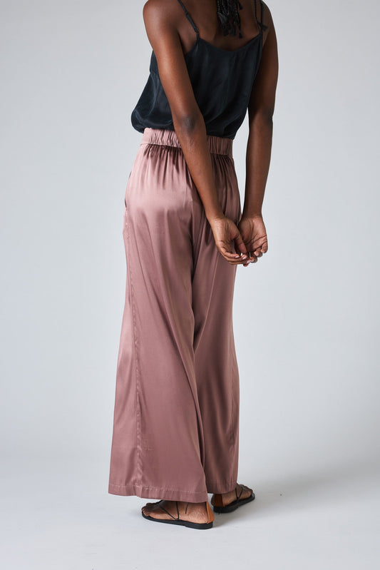 Silk Wide-Leg Trouser