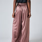 Silk Wide-Leg Trouser