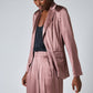 Power Trip Silk Wrap Blazer