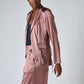 Power Trip Silk Wrap Blazer