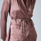 Power Trip Silk Wrap Blazer