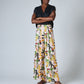 Printed Wide-Leg Trouser