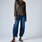 The Easygoing Long Silk Top