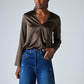 The Easygoing Long Silk Top
