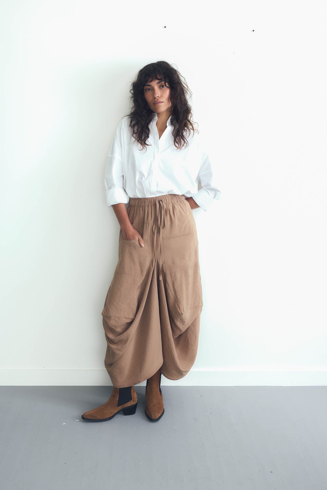The Light Poplin Go-To Skirt