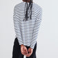 Between the Lines Long Sleeve Lounge Top