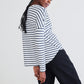 Between the Lines Long Sleeve Lounge Top