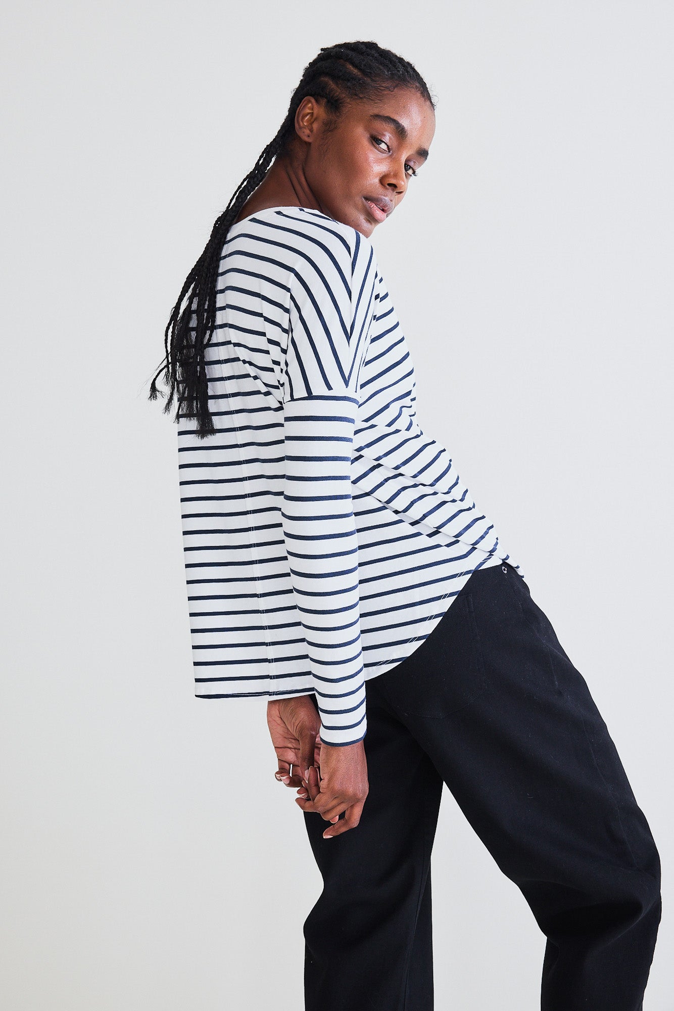 Between the Lines Long Sleeve Lounge Top