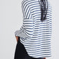 Between the Lines Long Sleeve Lounge Top