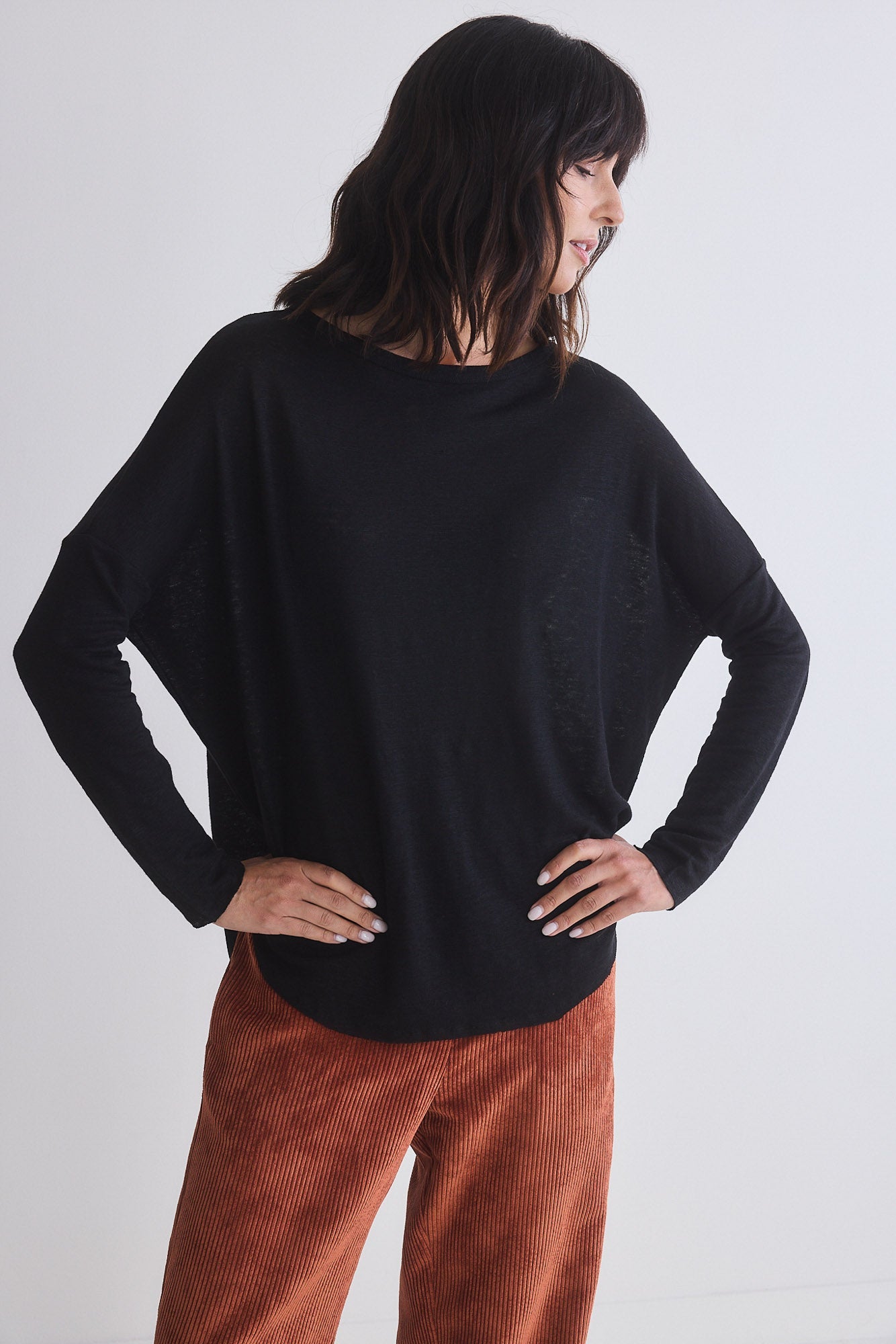 All Intents Slouchy Long Sleeve Top