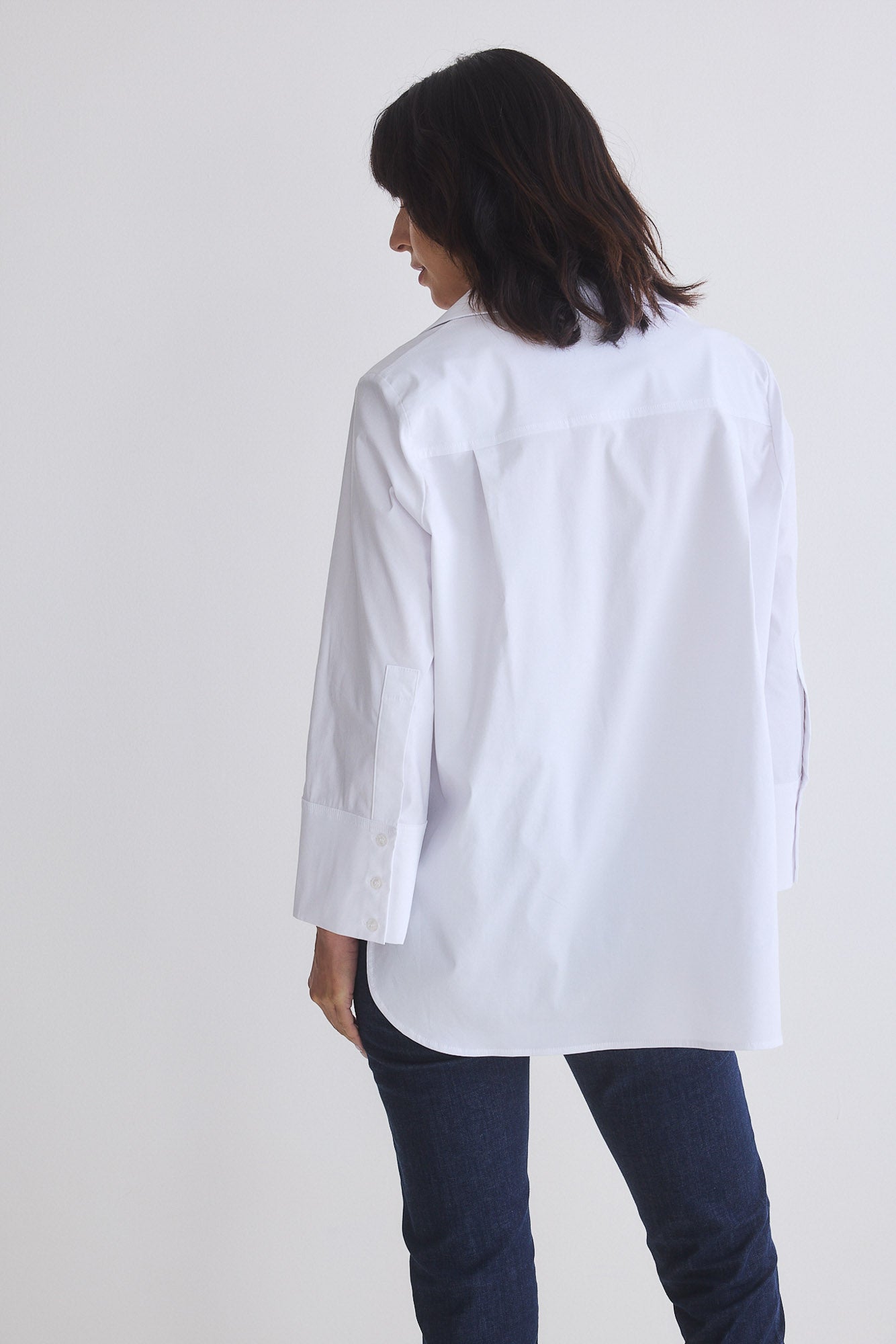 Big Picture Wide Sleeve Poplin Blouse