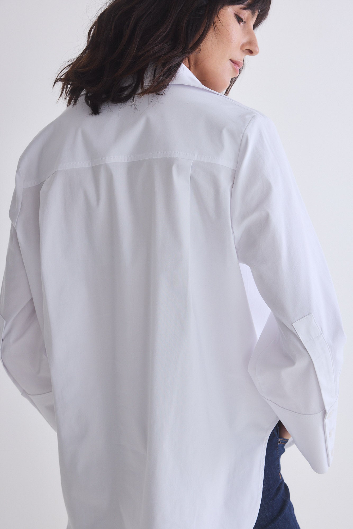 Big Picture Wide Sleeve Poplin Blouse