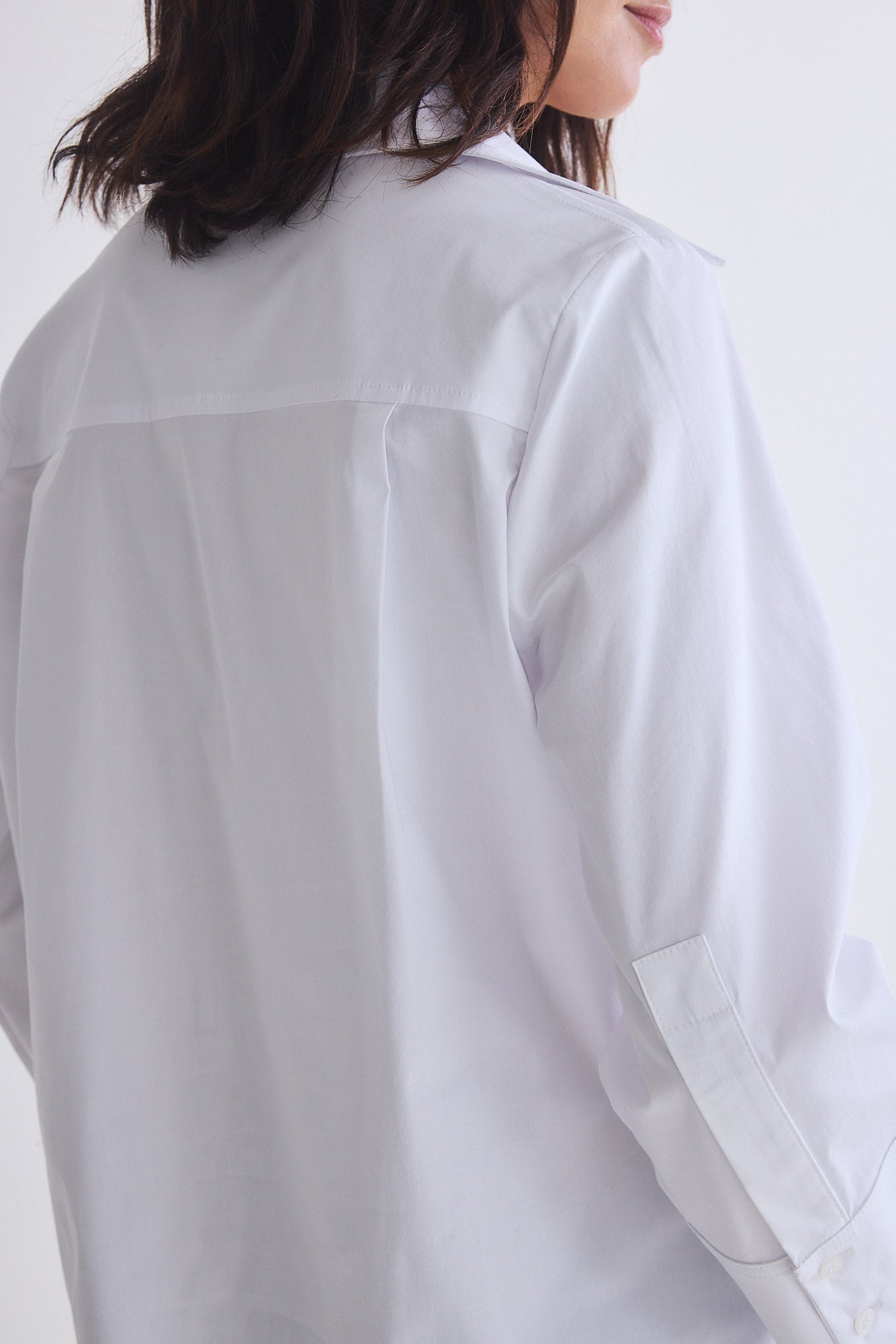 Big Picture Wide Sleeve Poplin Blouse