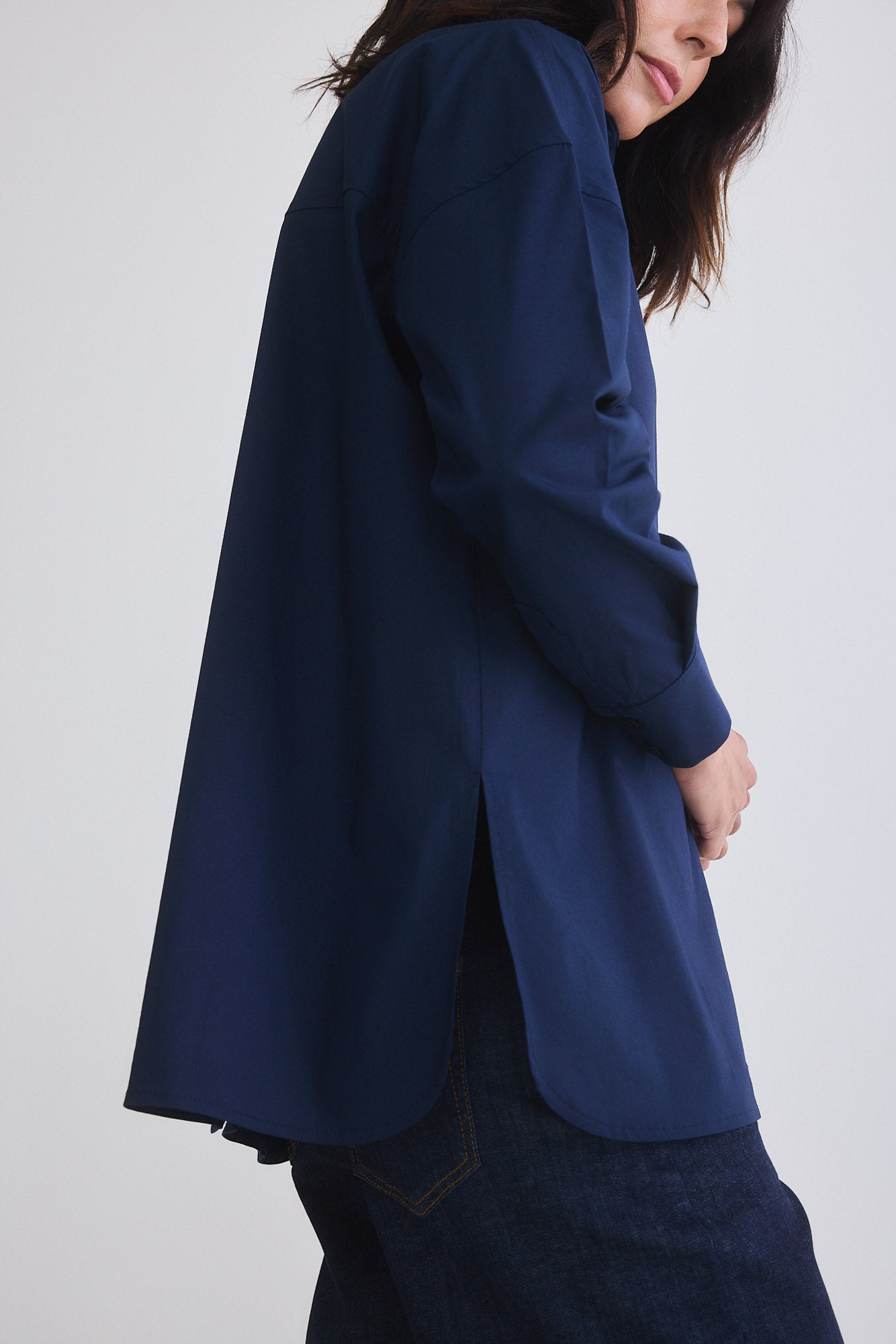 Refine Oversized Tunic With Buttons